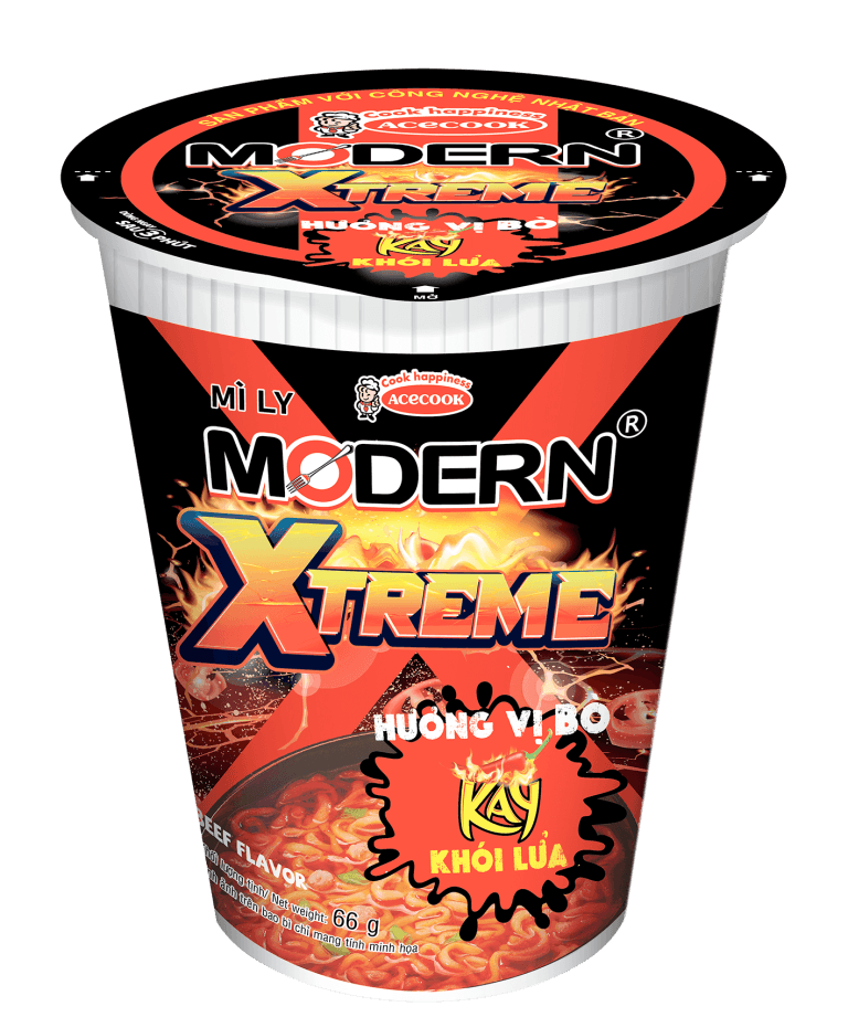 Mì Ly Modern Xtreme Hương Vị Bò chính hãng Modern Xtreme