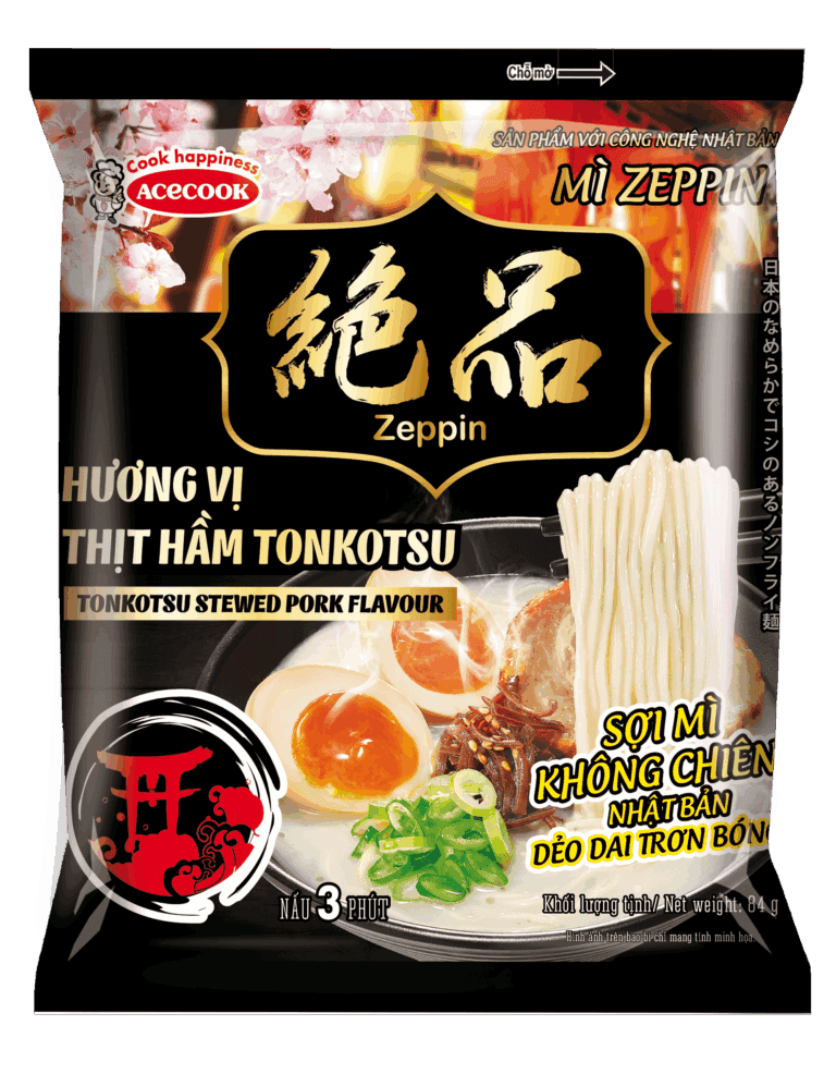 Mì Zeppin Thịt Hầm Tonkotsu chính hãng Zeppin