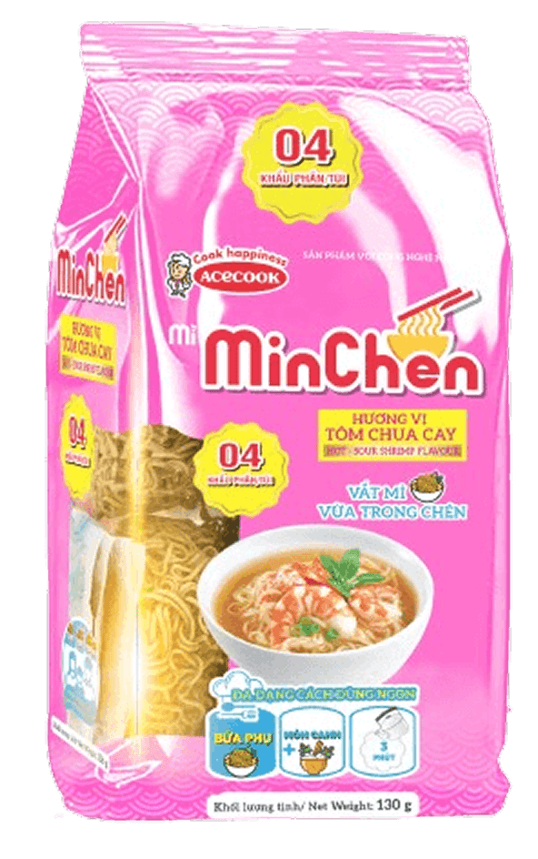 Mì MinChen Tôm Chua Cay chính hãng MinChen