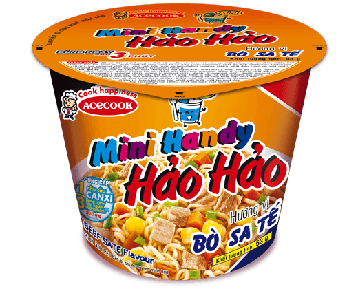 Mì Ly Mini Handy Hảo Hảo Bò Sa Tế chính hãng Handy Hảo Hảo