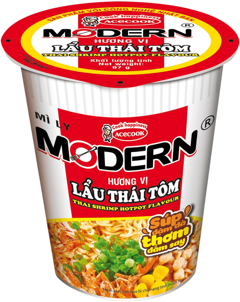Mì Ly Modern Hương Vị Lẩu Thái Tôm chính hãng Modern