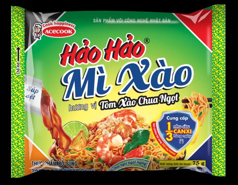Mì Hảo Hảo Xào Tôm Xào Chua Ngọt 75g chính hãng Hảo Hảo