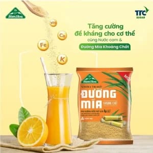 Bien Hoa Mineral Cane Sugar 1kg chính hãng Biên Hòa