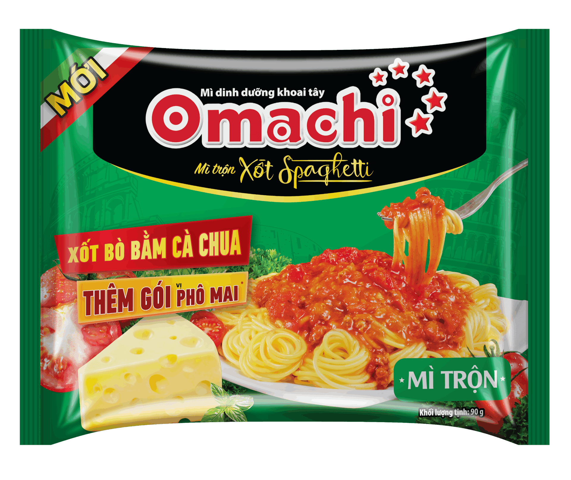 Mì Omachi Xốt Spaghetti 90g chính hãng Omachi