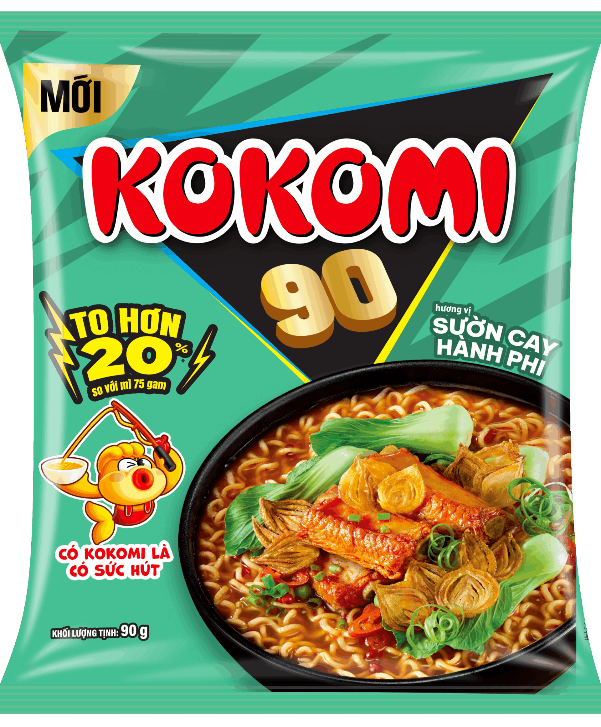 Mì Kokomi Sườn Cay Hành Phi 90g chính hãng Kokomi