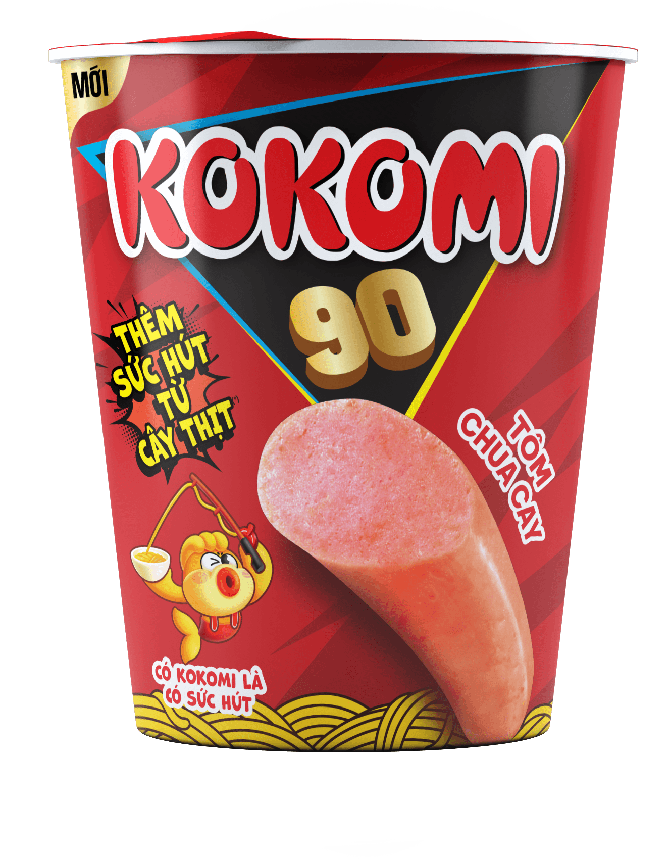 Mì Kokomi Tôm Chua Cay Có Thịt Ly 90g chính hãng Kokomi