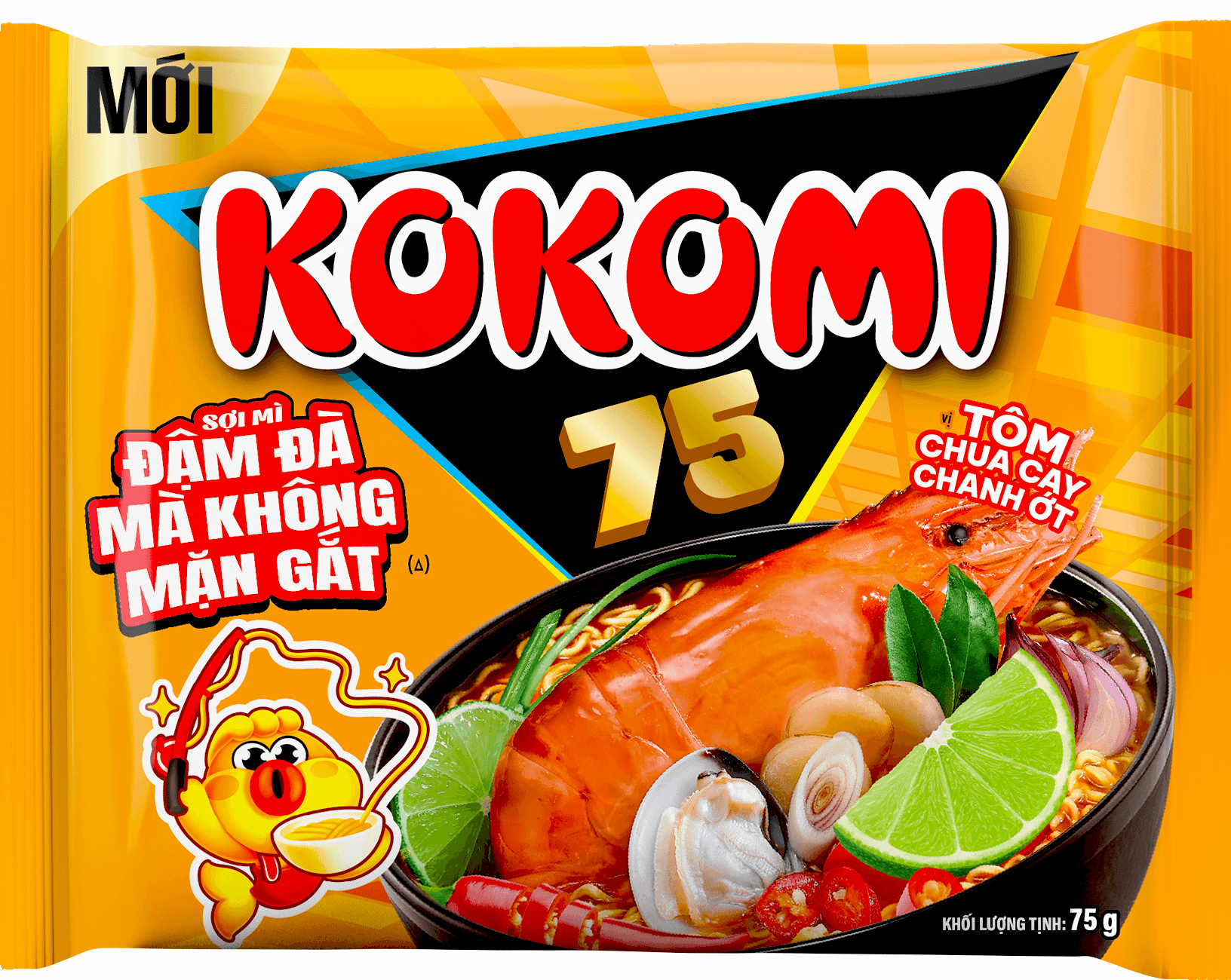 Mì Kokomi Tôm Chua Cay Chanh Ớt 75g chính hãng Kokomi