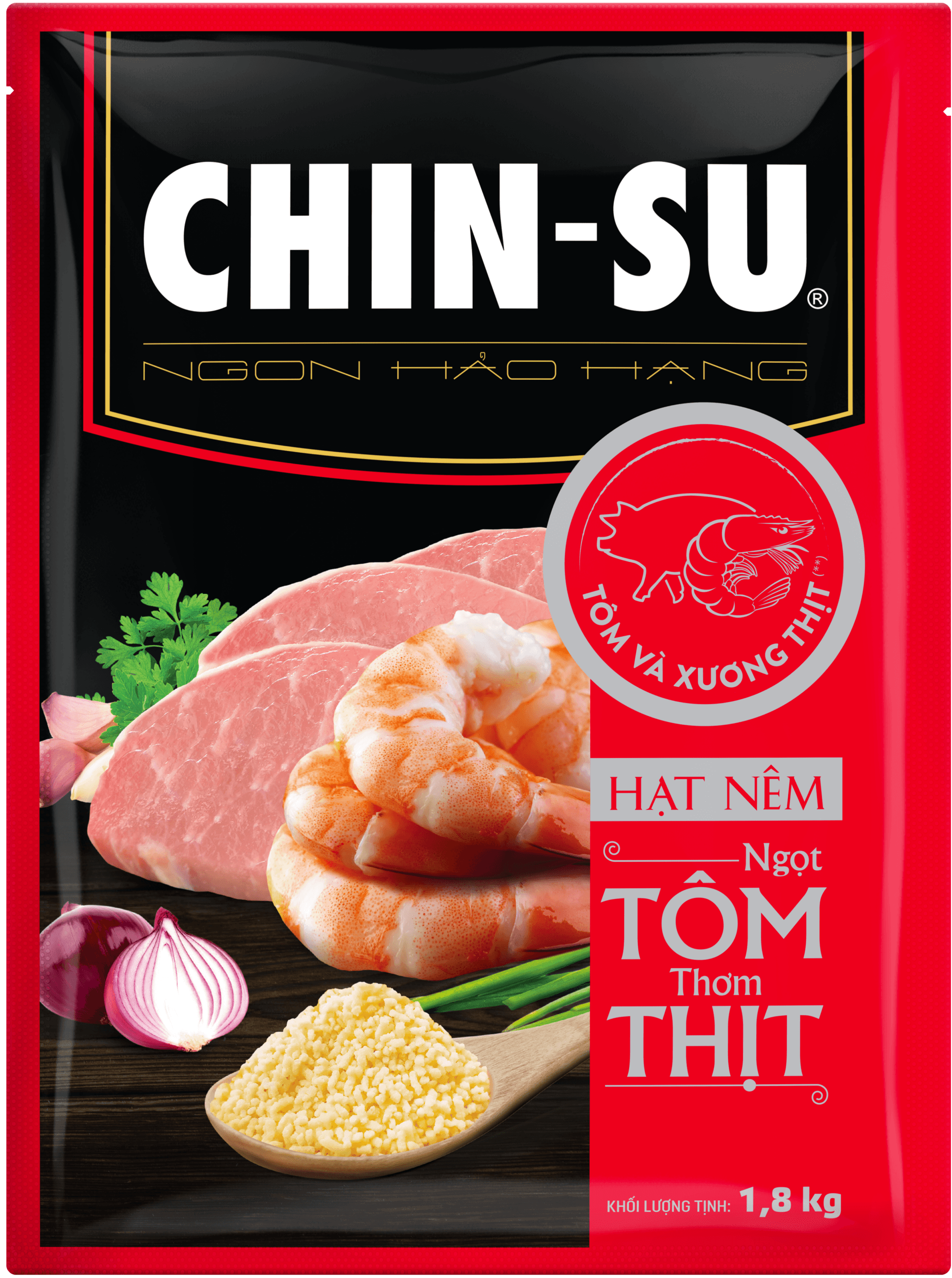 Hạt nêm CHIN-SU Ngọt Tôm Thơm Thịt chính hãng CHIN-SU