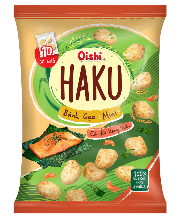 Snack Oishi Haku Mini - Gói Nhỏ Tiện Lợi chính hãng Oishi