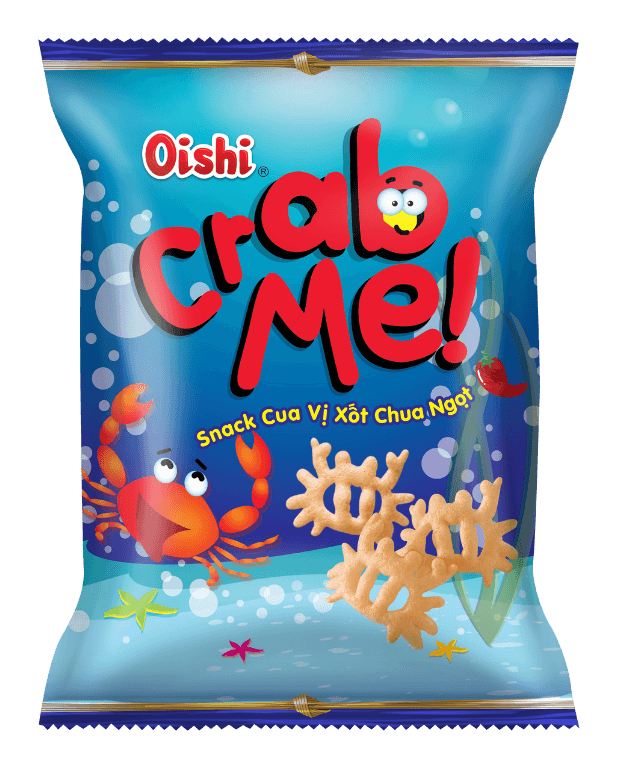 Snack Oishi Crab Me! - Snack Vị Cua chính hãng Oishi