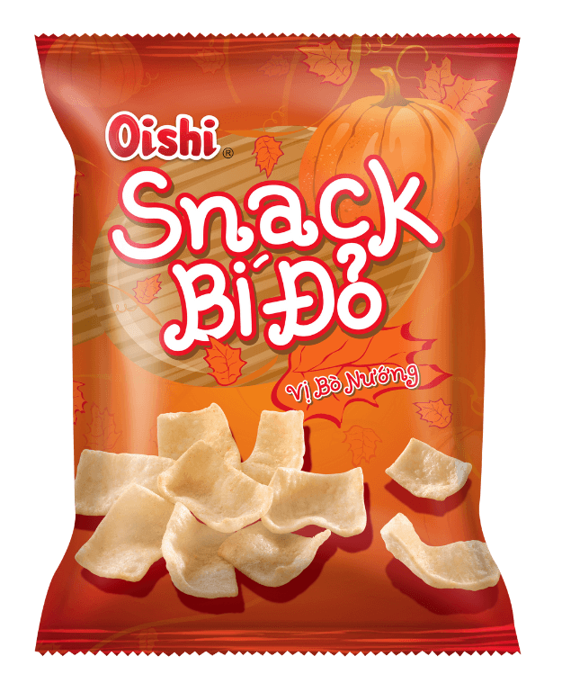 Snack Oishi Bí Đỏ - Snack Bí Đỏ Giòn chính hãng Oishi