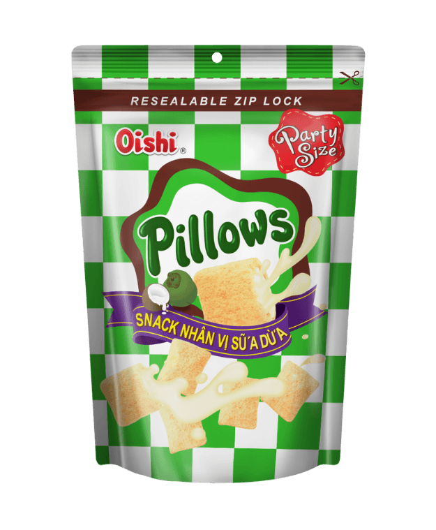 Snack Oishi Pillows - Bánh Snack Nhân Kem chính hãng Oishi