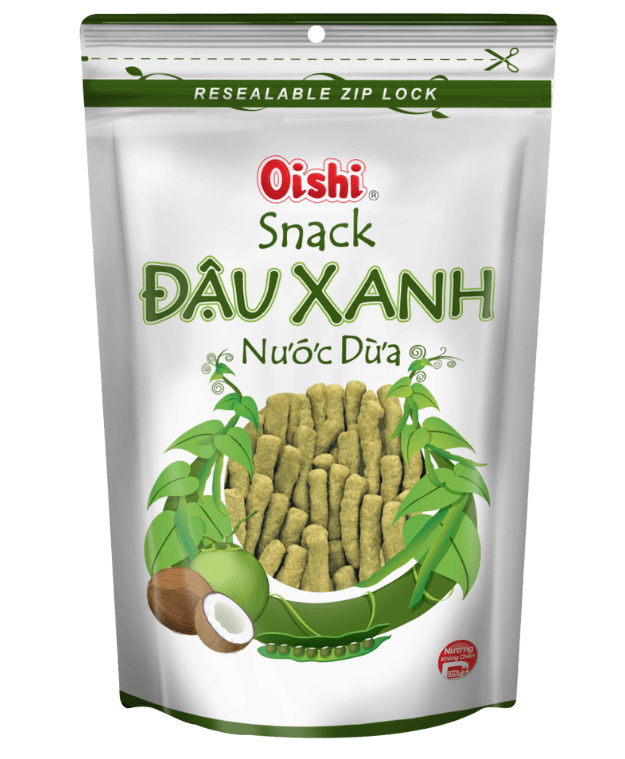 Snack Oishi Đậu Xanh Nước Dừa chính hãng Oishi