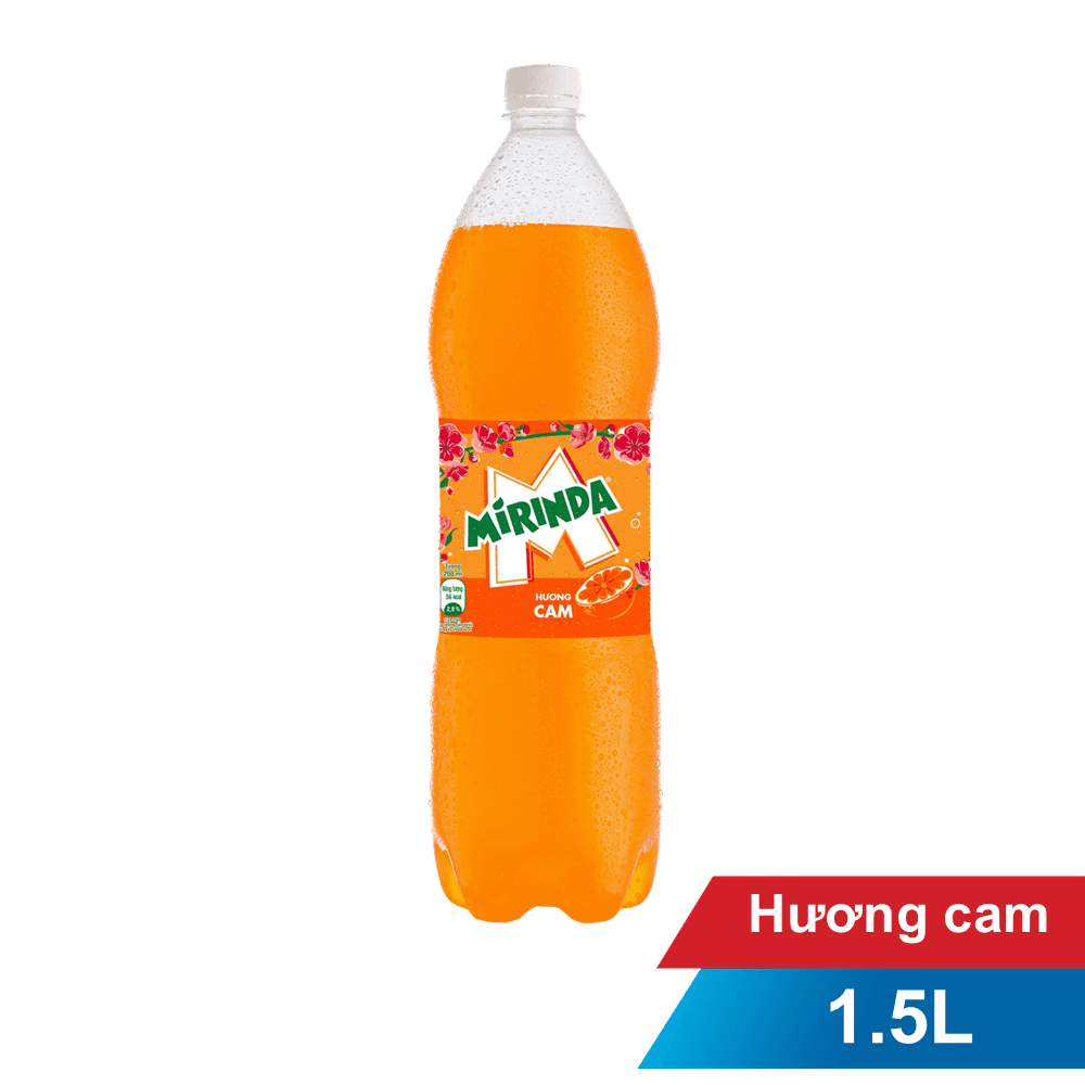 Nước giải khát vị cam cực mạnh Mirinda chai 1.5L chính hãng Mirinda