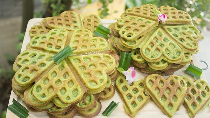 Bánh kẹp lá dứa giòn thơm mùi lá dứa với Bột Bánh Kẹp Lá Dứa Vĩnh Thuận