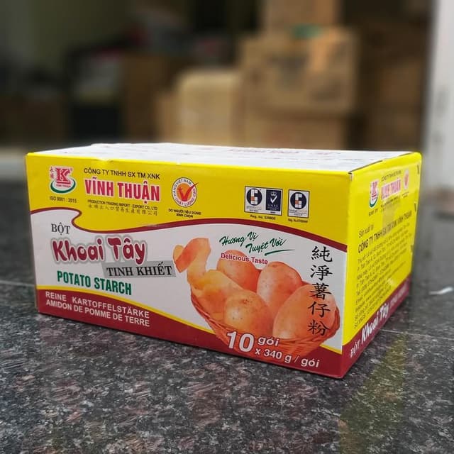 Thông tin bao bì Bột Khoai Tây Vĩnh Thuận 340g