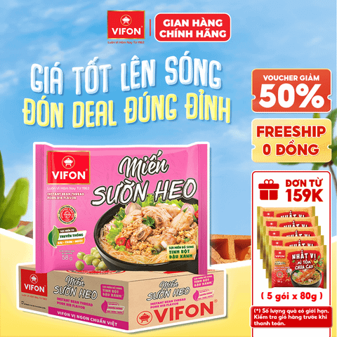 Miến Sườn Heo VIFON 60g chính hãng VIFON