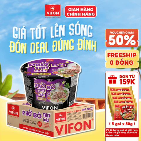 Phở Bò VIFON 90g Tô chính hãng VIFON