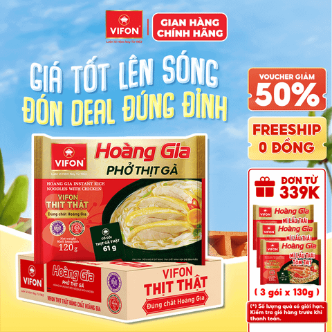 Phở Hoàng Gia Thịt Gà VIFON 120g chính hãng VIFON Hoàng Gia