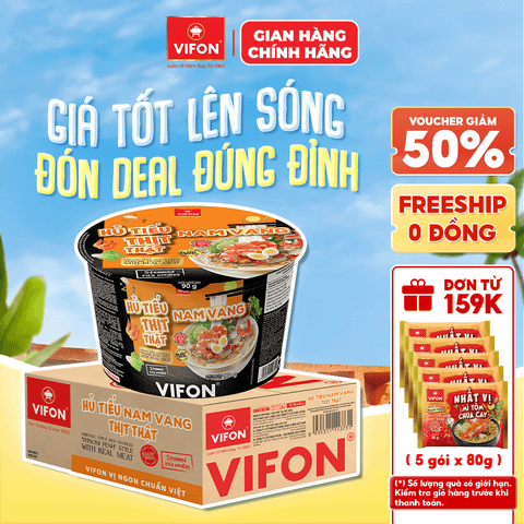 Hủ Tiếu Nam Vang VIFON 90g Tô chính hãng VIFON