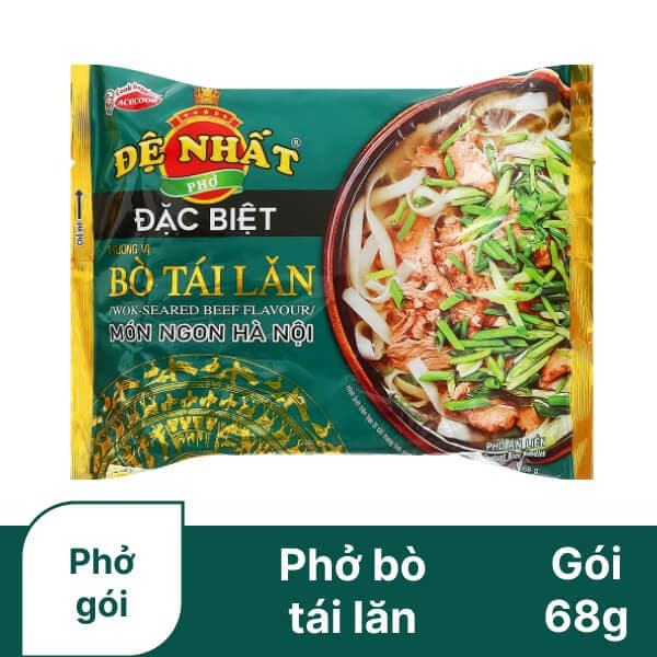 Phở bò tái lăn Đệ Nhất gói 68g chính hãng Acecook