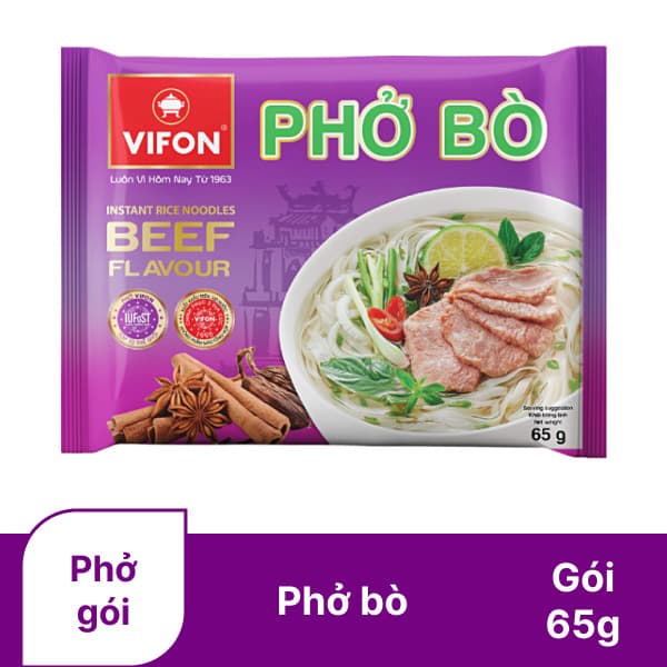 Phở bò VIFON gói 65g chính hãng VIFON