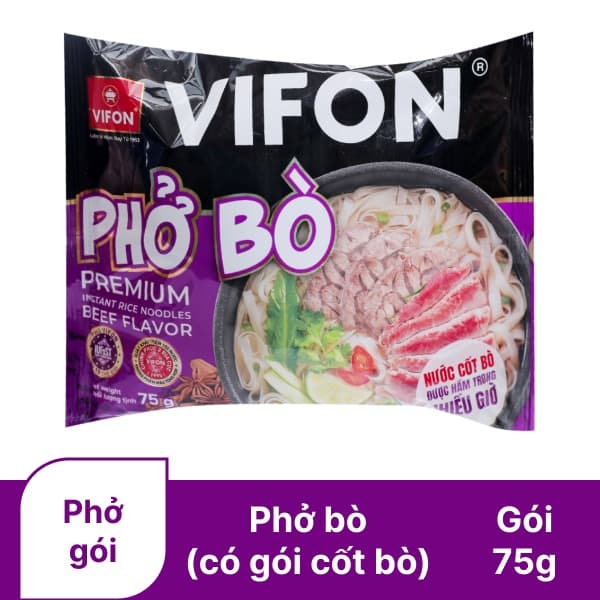 Phở ăn liền VIFON vị bò gói 75g chính hãng VIFON