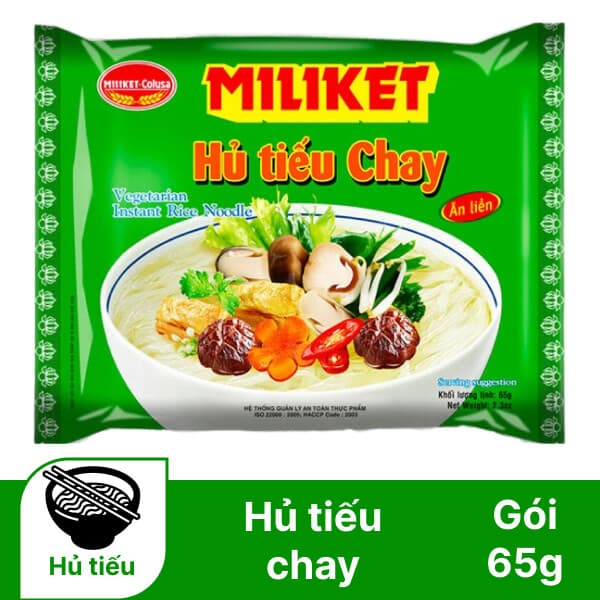 Hủ tiếu chay Miliket gói 65g chính hãng Miliket