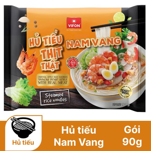 Hủ tiếu Nam Vang VIFON gói 90g (có gói thịt thật) chính hãng VIFON