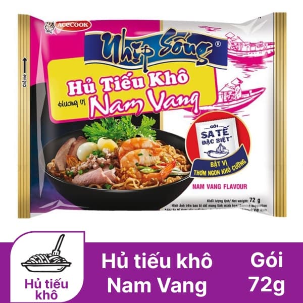 Hủ tiếu khô Nhịp Sống hương vị Nam Vang gói 71g chính hãng Acecook