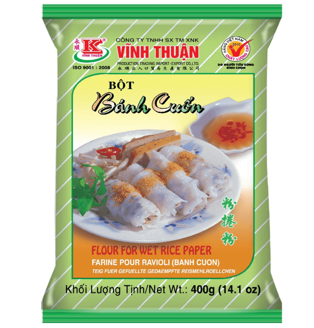 Chi tiết bao bì Bột Năng Vĩnh Thuận 400g