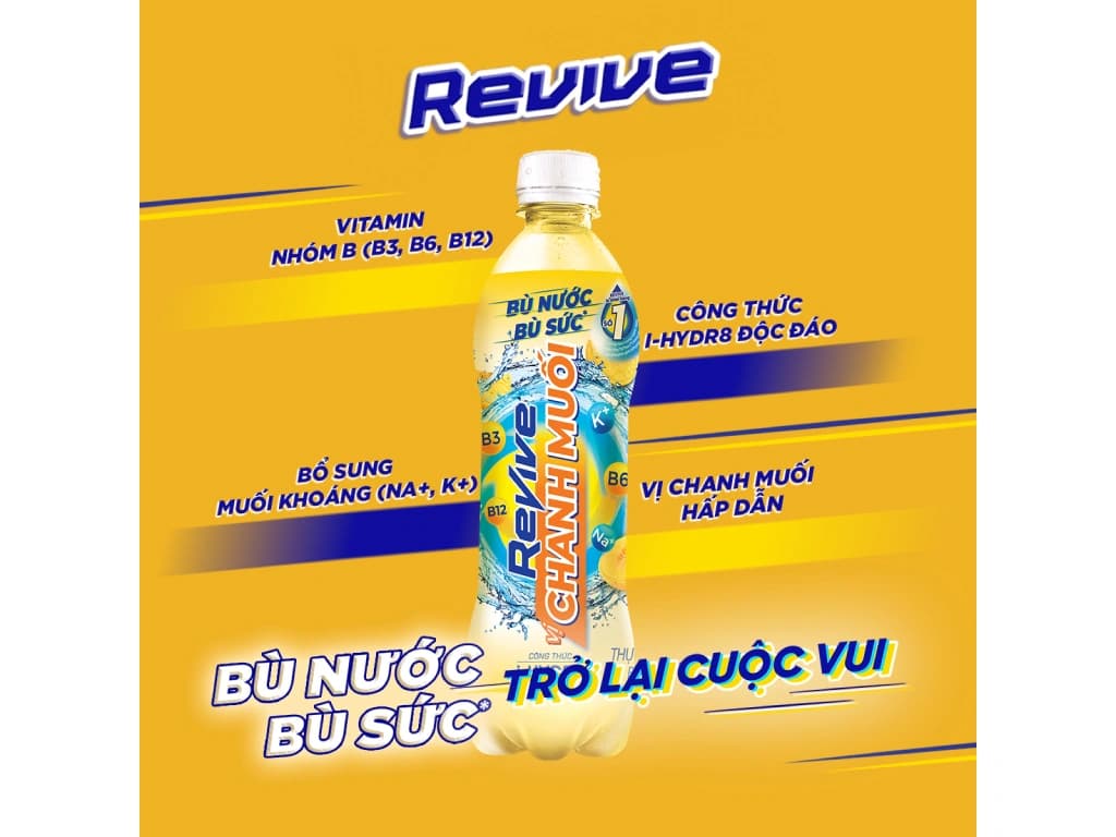 Revive chanh muối 330ml lốc 6 chai