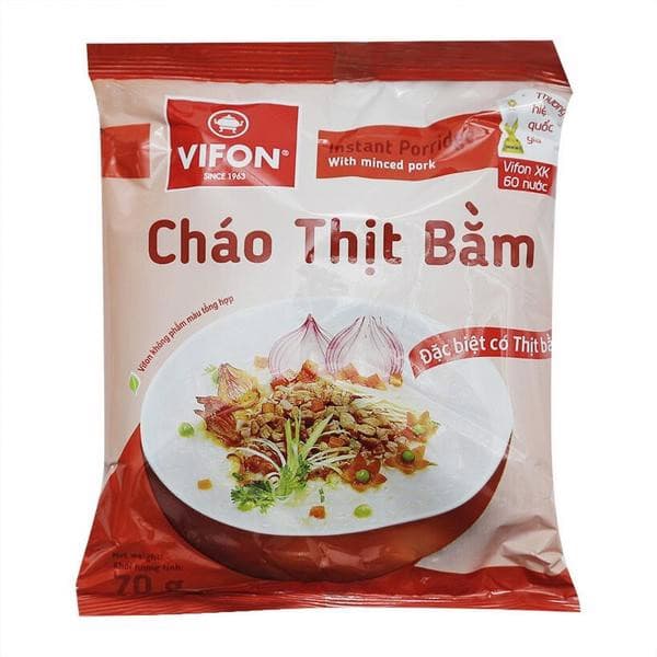 Cháo thịt bằm VIFON gói 70g chính hãng VIFON