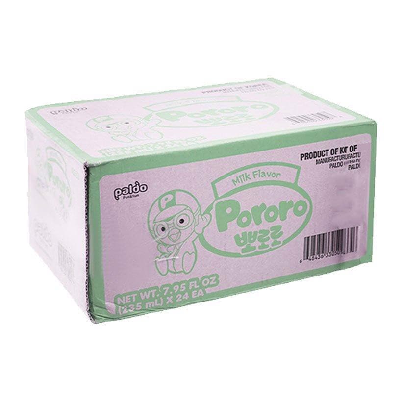 Thùng 24 chai nước uống hương vị táo Pororo 235ml chính hãng Pororo
