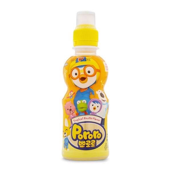 Nước uống hương vị trái cây nhiệt đới Pororo chai 235ml chính hãng Pororo
