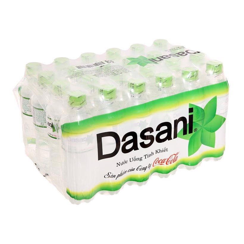 Lốc 6 chai nước tinh khiết Dasani 350ml chính hãng Dasani