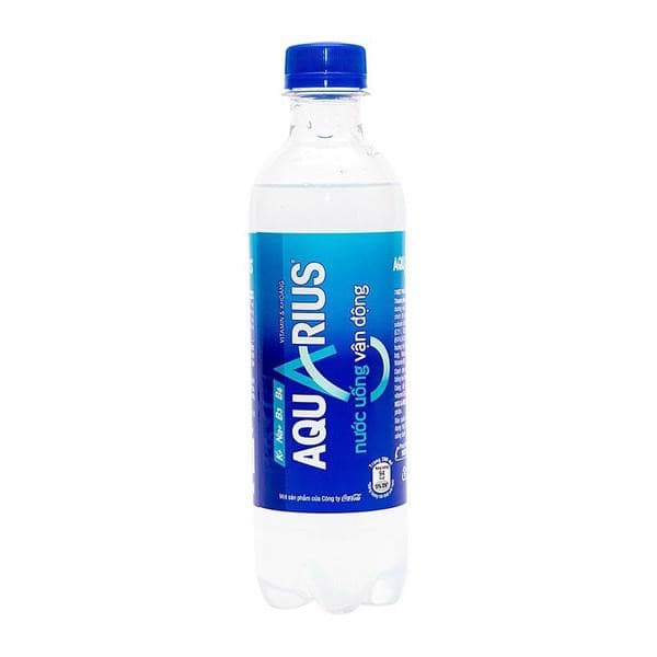 Nước uống thể thao Aquarius chai 390ml chính hãng Aquarius