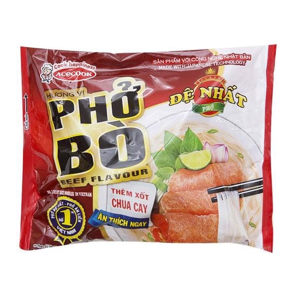 Phở bò ăn liền Đệ Nhất Acecook gói 65g/68g chính hãng Acecook