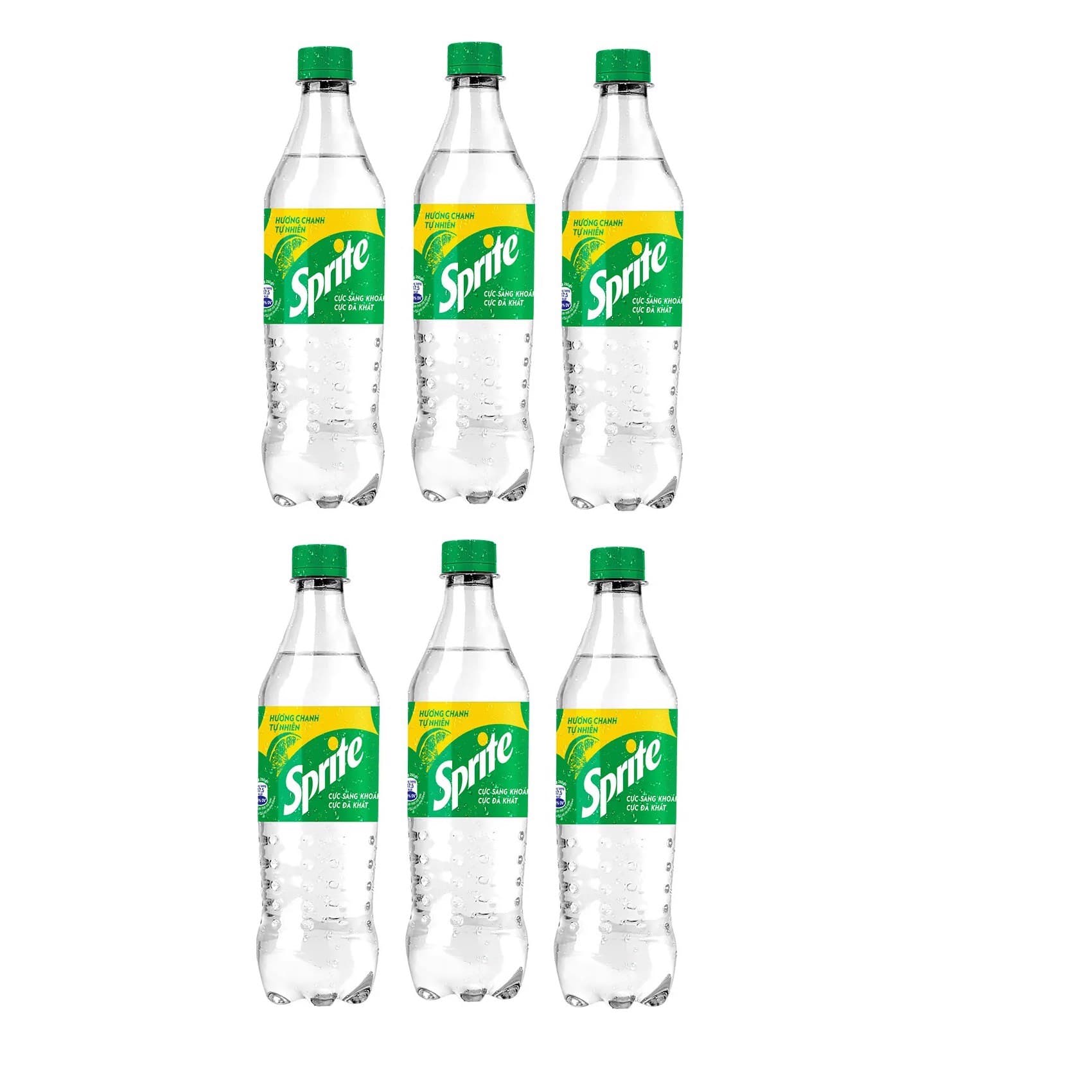 Lốc 6 chai nước giải khát hương chanh Sprite 390ml chính hãng Sprite