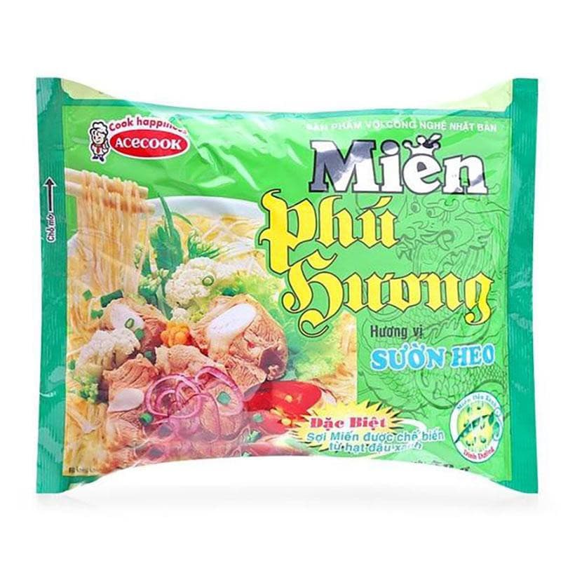 Miến ăn liền Phú Hương vị sườn heo Acecook gói 58g chính hãng Acecook