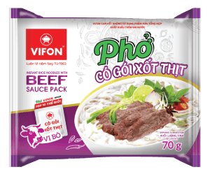Phở Có Gói Xốt Thịt Vị Bò 70g chính hãng VIFON