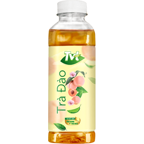 Trà đào TVT chai 450/470ml chính hãng TVT
