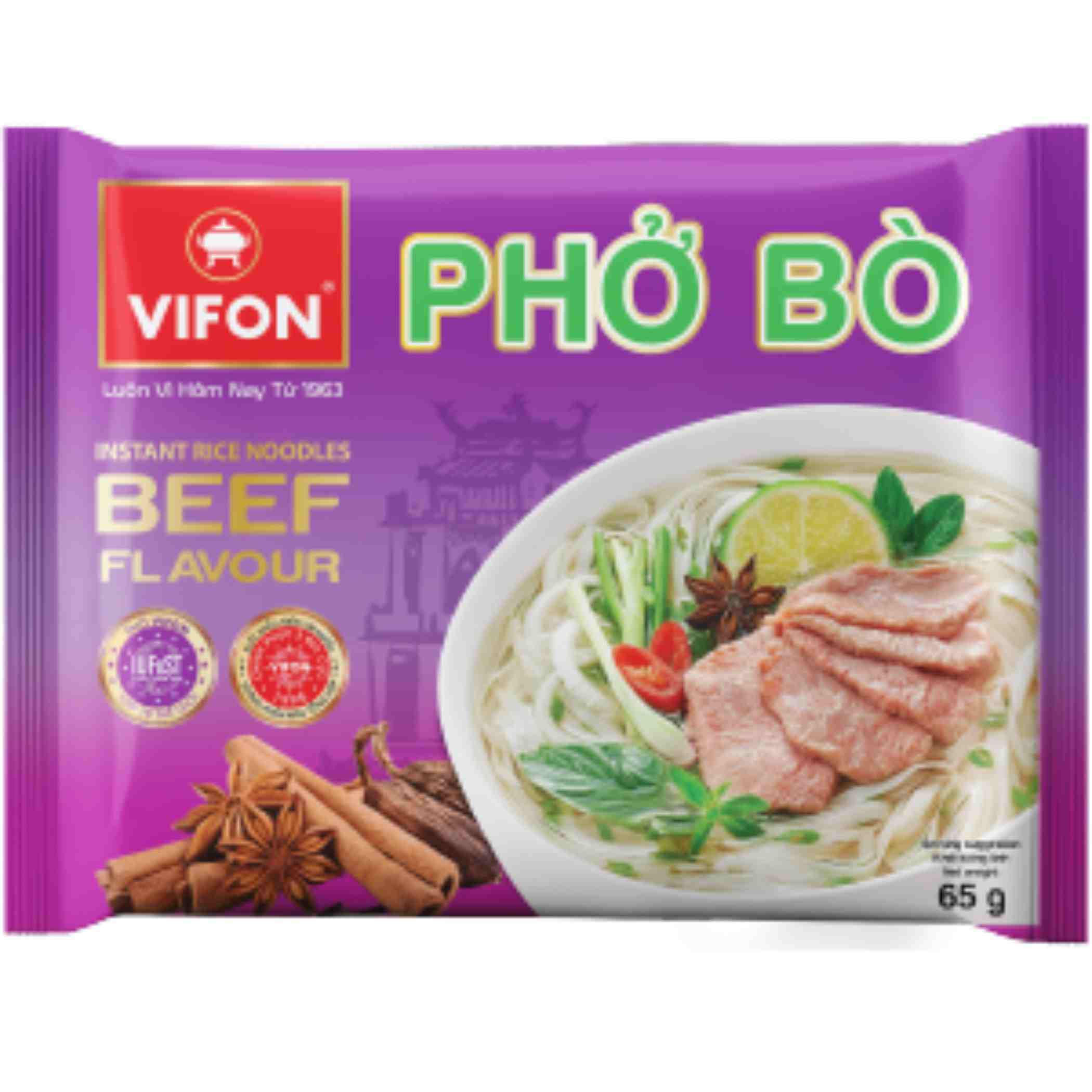 Phở thịt bò VIFON gói 65g chính hãng VIFON