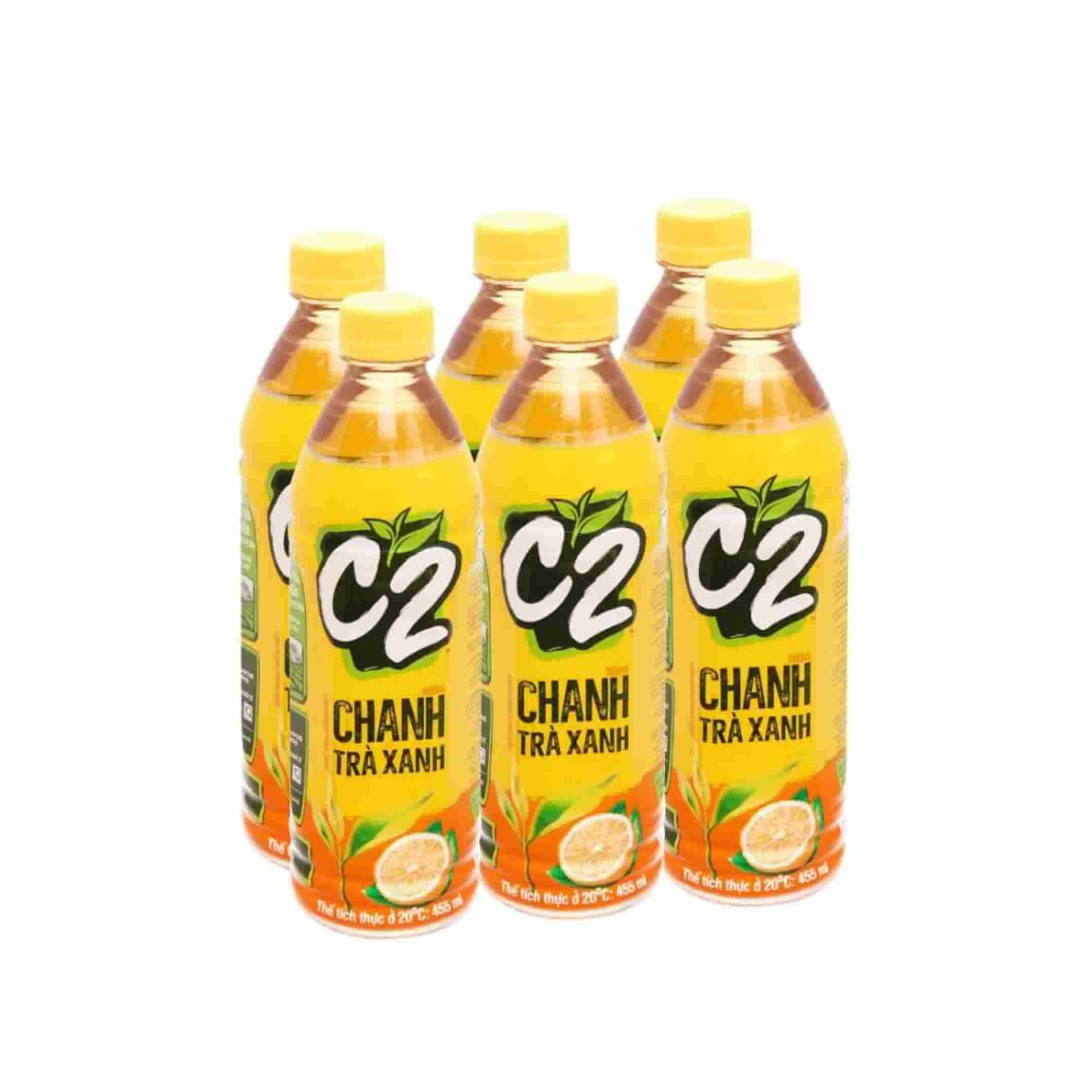Trà xanh C2 hương chanh chai 500ml chính hãng C2
