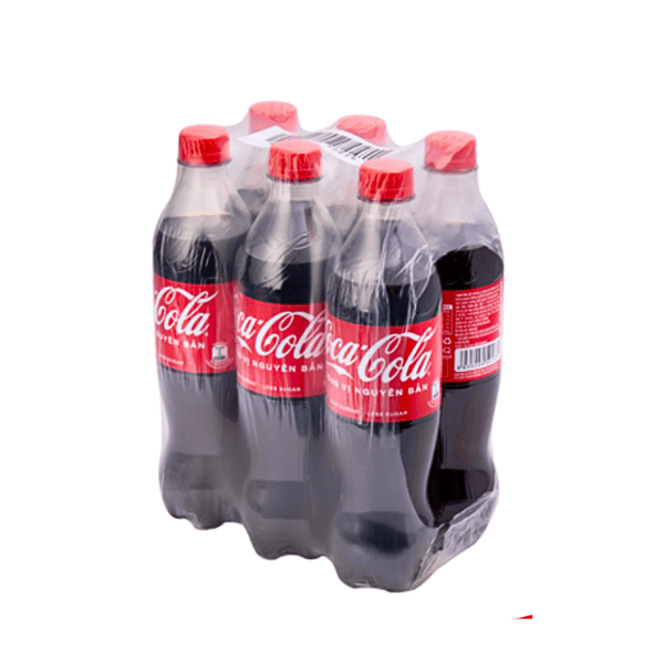 Lốc 6 chai nước ngọt coca 600ml chính hãng Coca-Cola