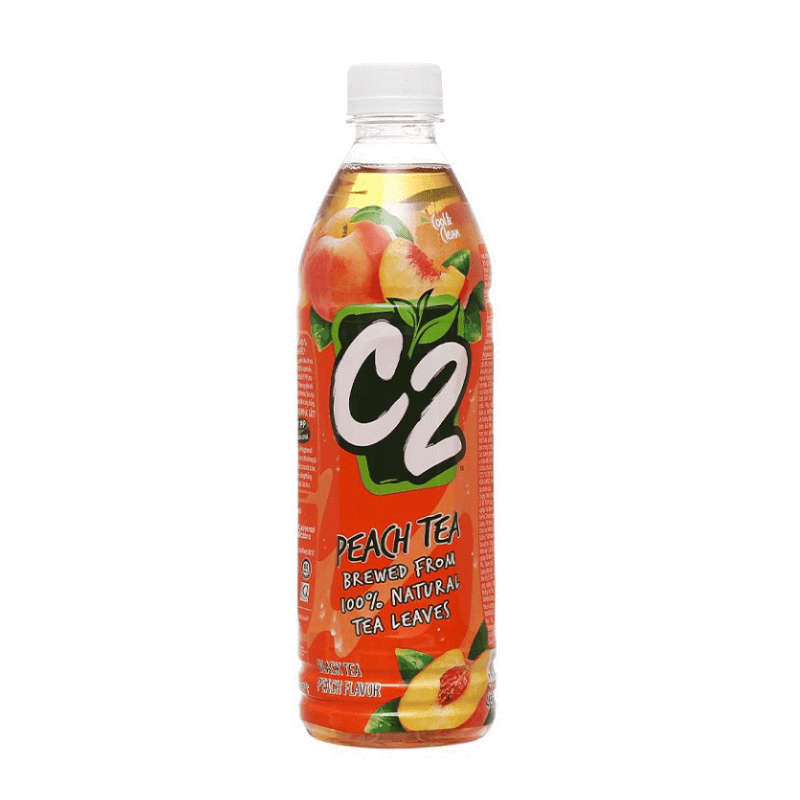 Hồng trà C2 vị đào chai 500ml chính hãng C2