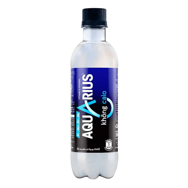 Nước uống bổ sung vitamin và khoáng không calo Aquarius chai 390ml chính hãng Aquarius