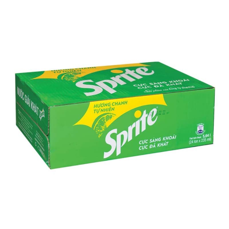 Thùng 24 chai Sprite Nước giải khát 330/320ml chính hãng Sprite