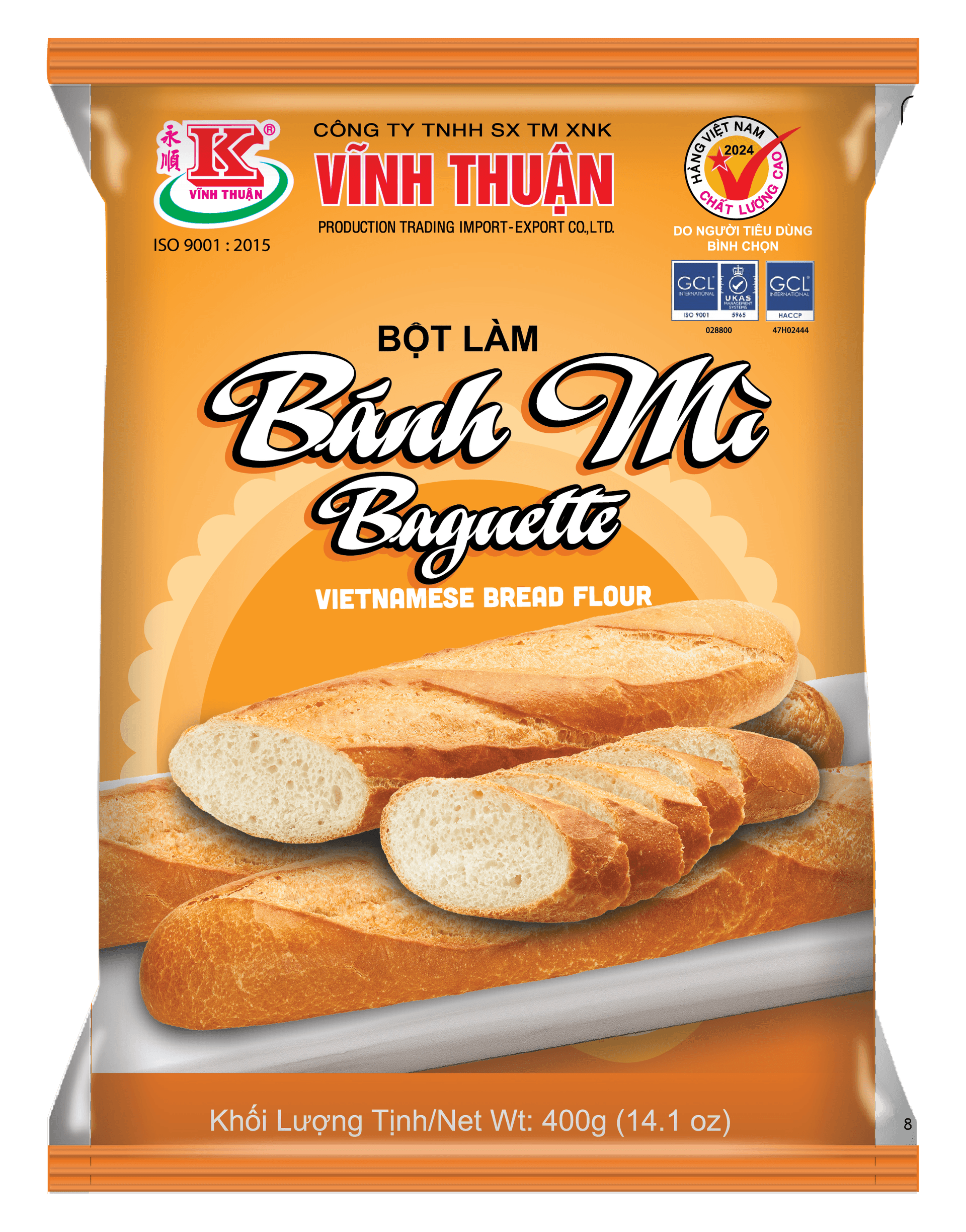 Bột Bánh Mì Baguette Vĩnh Thuận gói 400g