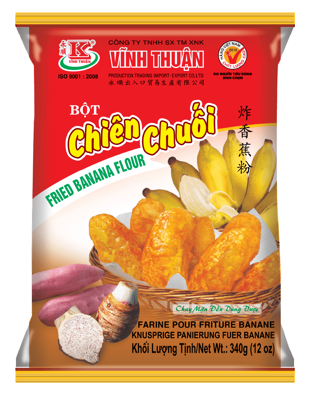 Bột Chiên Chuối Vĩnh Thuận 340g chính hãng Vĩnh Thuận